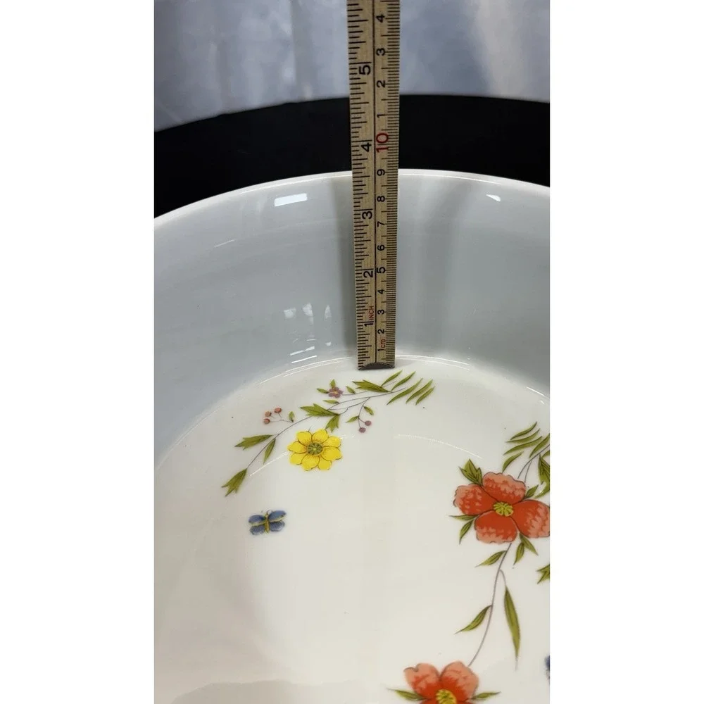 Vintage‎ Andrea Sadek Country Flowers Soufflé Dish 7.5
